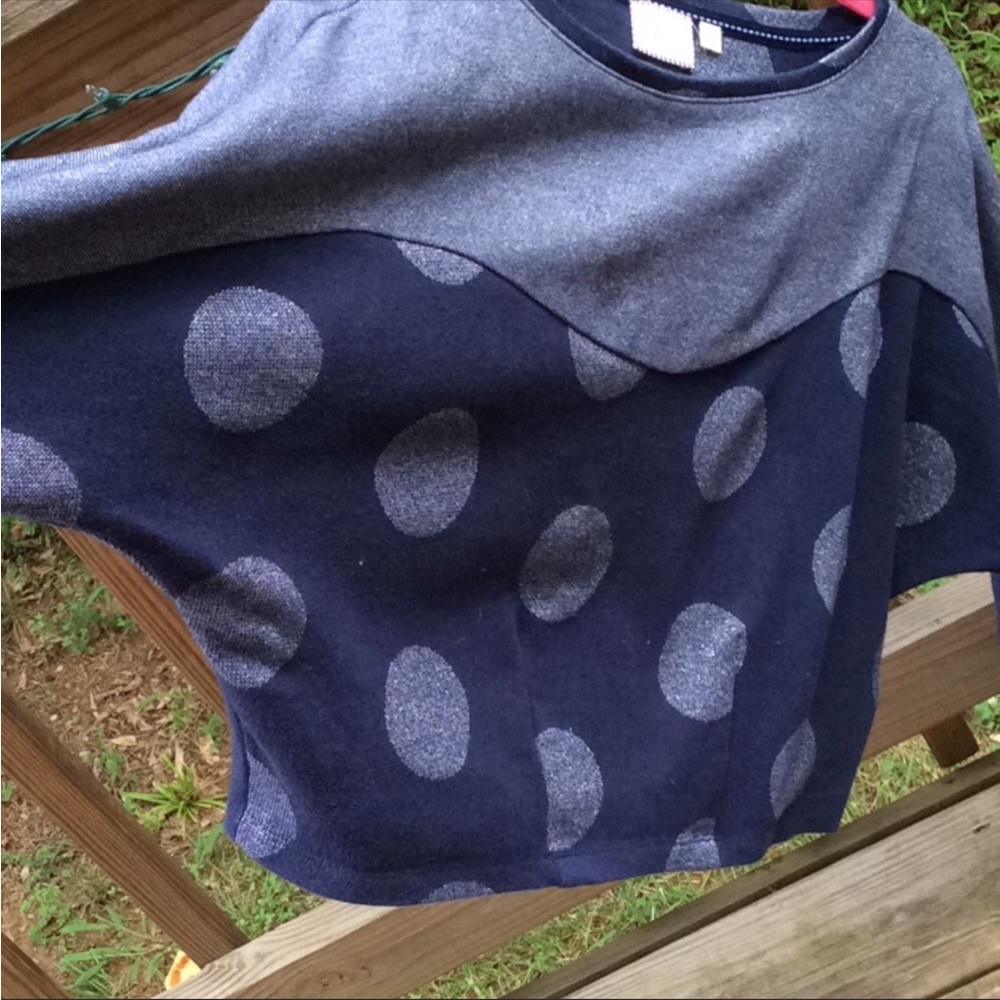 ANTHROPOLOGIE Postmark Polka Dot Cropped Shirt - Picture 10 of 12